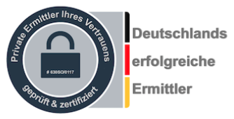 Zertifizierungssiegel: Private Ermittler Ihres Vertrauens – geprüft und zertifiziert